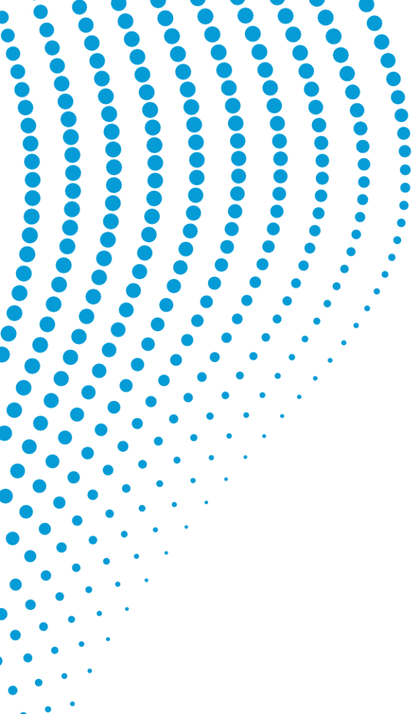 A background of blue dots in a wavy pattern